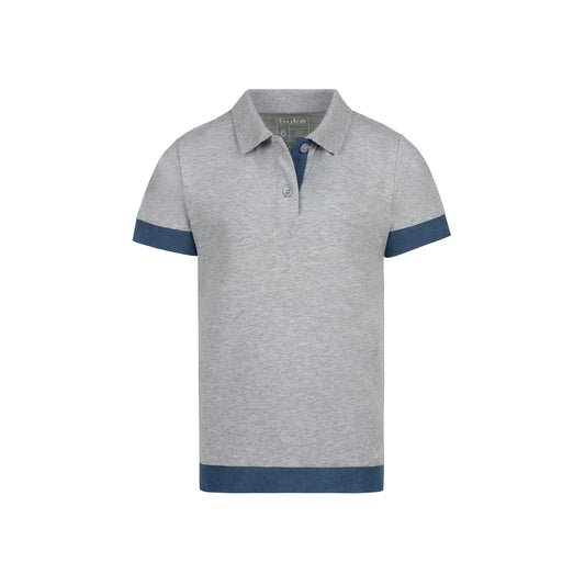 DENIM FRINGE POLO